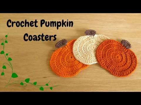 Видео: Вязаные тыквы-подставки, как связать тыкву крючком, Вязаные тыквы-подставки на осень и Хэллоуин