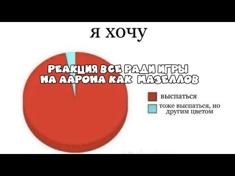 Видео: Реакция все ради игры на Аарона как мазеллов ||на 2х|| !!ау в описании!!