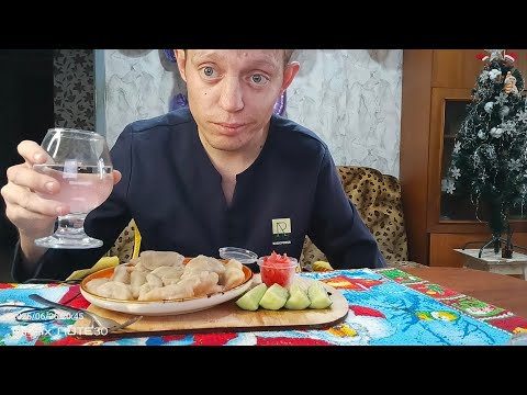 Видео: Мукбанг// Вареники Мясо Капустные