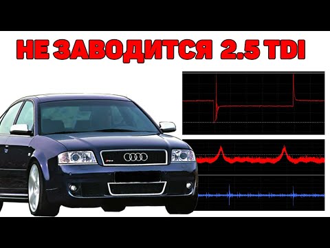 Видео: Не заводится Audi A6C5 2.5 TDI V6. Поиск причины. (The engine will not start).