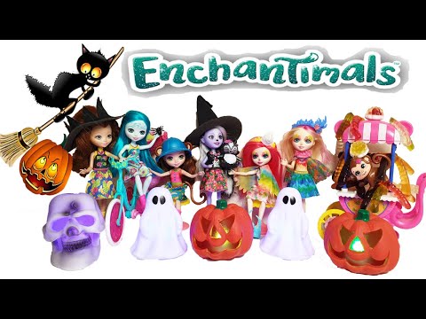 Видео: Энчантималс Хэллоуин в Кафе Джанглвуд Enchantimals Junglewood / Pretty Katy Queen