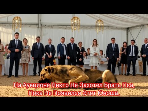 Видео: На Аукционе Никто Не Захотел Брать Пса, Пока Не Появился Этот Юноша.