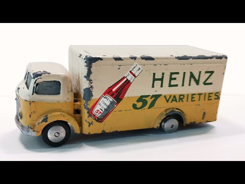 Видео: Corgi реставрация Commer 'Heinz' Рефрижераторный фургон № 453 Игрушечная модель литая.