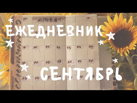 Видео: мой ежедневник bullet journal - сентябрь