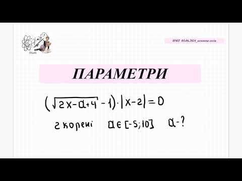 Видео: Параметри + рівняння з коренями + модуль. НМТ математика 3 червня  2024.