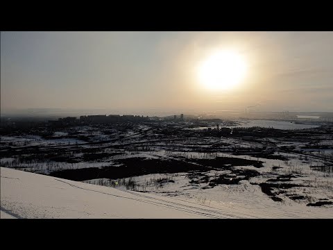 Видео: Талнах. Вид со склона горы Отдельная, 26.04.2020г.