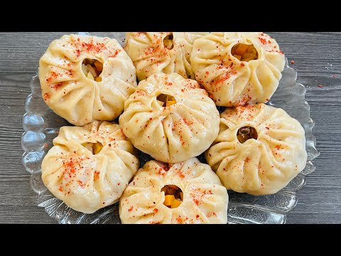 Видео: Сочные и вкусные  манты с тыквой / Manti with pumpkin