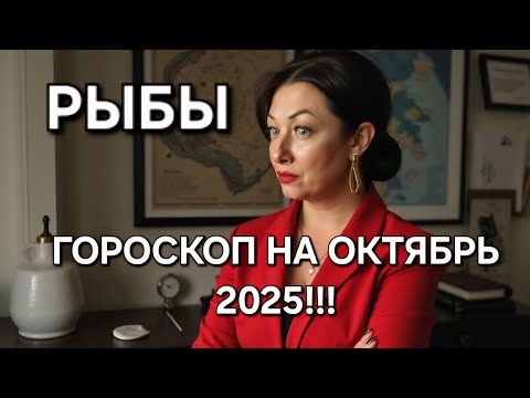 Видео: РЫБЫ♓️! Ваш ГОРОСКОП на ОКТЯБРЬ 2025🔥 ЭНЕРГИЯ НА ПИКЕ ВОЗМОЖНОСТЕЙ‼️