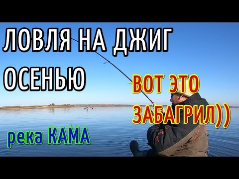 Видео: ЛОВЛЯ СУДАКА И ЩУКИ НА ДЖИГ. РЕКА КАМА. ЗАБАГРИЛ СУДАКА!