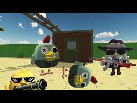 Видео: Деревня Чикен Ган 63 серия | зомби апокалипсис 2 часть