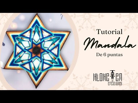 Видео: Шестиконечная МАНДАЛА ✨ шаг за шагом! промежуточный уровень