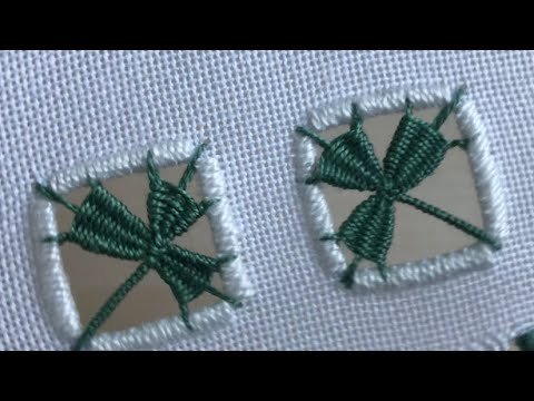 Видео: Hardanger embroidery./Вишивка хардангер.