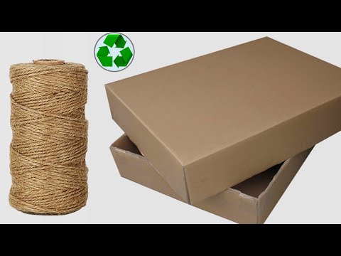Видео: 20 лучших идей из картона из отходов для органайзера для хранения, джутового ремесла