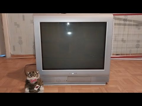 Видео: Sharp 21E1- FRU обзор старого элт телевизора