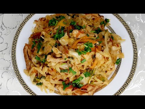 Видео: Тушёная  Капуста с Мясом 😋 Быстрый и очень вкусный  ужин !!