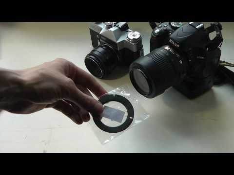 Видео: M42 переходное кольцо для NIKON F