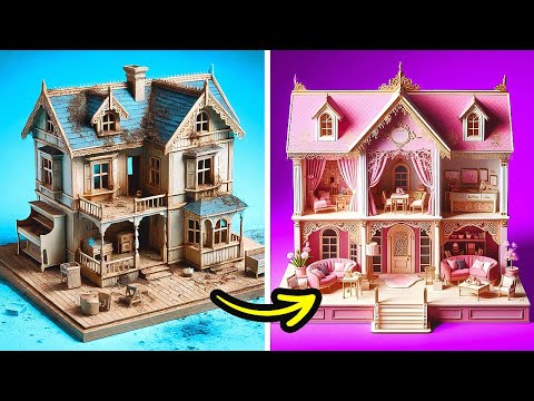 Видео: WOW! Мы Создали Невероятный Домик для Барби 🏡💖 Эпическое Преображение Комнаты & DIY Лайфхаки