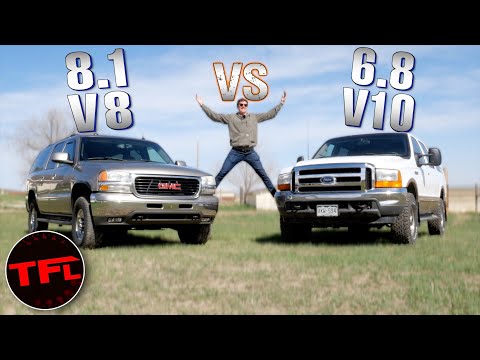 Видео: Давайте разберёмся: какой мегавнедорожник лучше? Ford Excursion против Chevy Suburban 2500: разго...