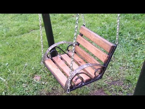 Видео: Подвесное сидение для качели в сад.