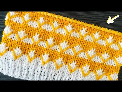 Видео: КРАСИВО И ЛЕГКО СДЕЛАТЬ ВЯЗАНИЕ ЦВЕТОЧНОЙ СТРОЧКИ С ВЯЗАНИЕМ