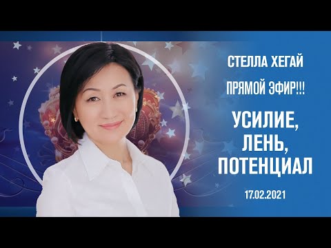 Видео: Прямой Эфир Стеллы Хегай - Усилие, Лень, Потенциал!!!