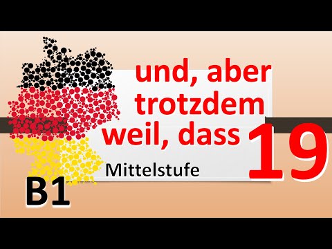 Видео: A1/A2/B1/B2/C1/C2 Порядок слов в немецком предложении после союзов.  Союзные наречия