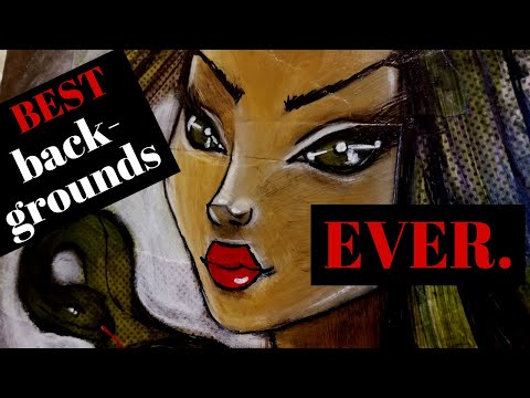 Видео: ПРЕВРАТИТЕ обычную БУМАГУ ДЛЯ АЛЬБОМОВ в УДИВИТЕЛЬНЫЙ ФОН для ИСКУССТВА В СТИЛЕ СМЕШАННОЙ ТЕХНИКИ!