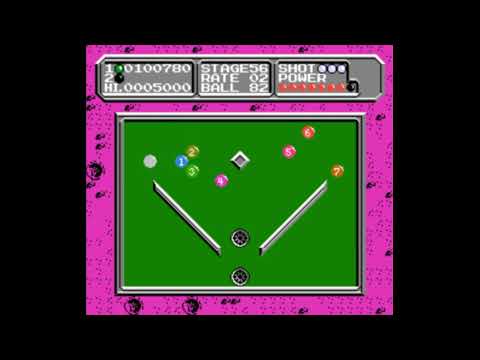 Видео: Dendy (Famicom,Nintendo,Nes) 8-bit Lunar Pool / Лунный Бассейн Stage 51-60 Прохождение