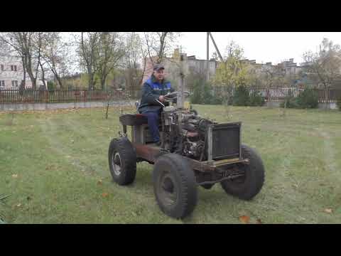 Видео: Первый выезд на самодельном тракторе.