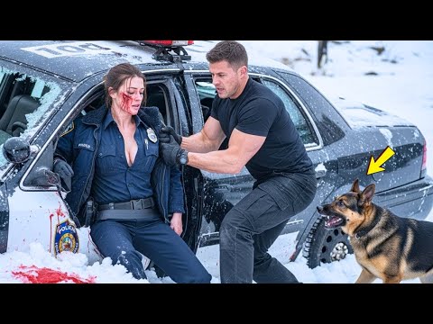 Видео: Отец Одиночка нашел умирающую Женщину Полицейского — то, что сделали он и его собака, потрясло всю