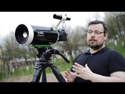Видео: Skymax 127 Maksutov, распаковка, подключение зеркальной камеры, первые впечатления