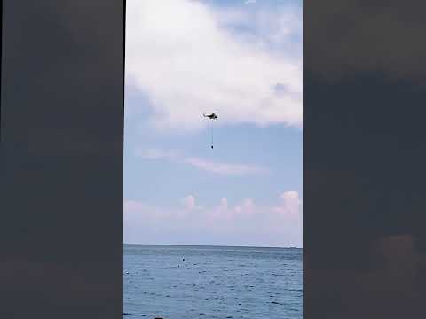 Видео: Вертолёты на пляже. Отпуск в Турции 
