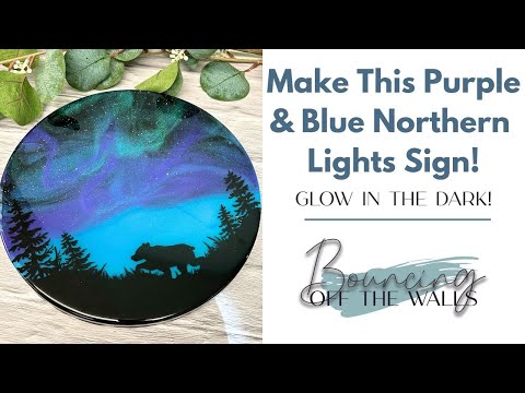 Видео: Мастер-класс по созданию фиолетово-синего северного сияния из смолы
