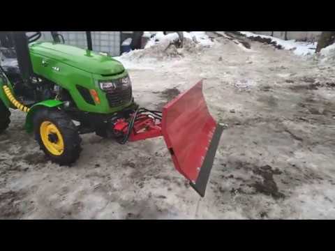 Видео: Установка и подключение гидроповоротного отвала Landformer 1.4 на трактор Синтай 244