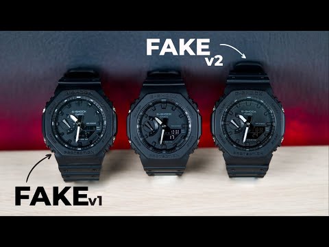 Видео: Обновлённая поддельная версия GA-2100-1A1 версии 2! | Как определить ПОДДЕЛЬНЫЕ часы CasiOak G-Sh...
