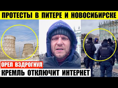 Видео: Протесты в Питере и Новосибирске. Орел вздрогнул. Кремль готовится отключить весь интернет.