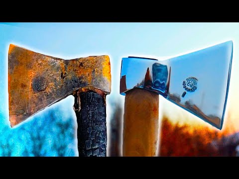 Видео: Восстановление СТАРОГО ТОПОРА