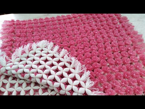Видео: ПЛЕД ИЗ ПОМПОНОВ / Pom pom baby blanket