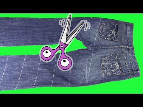 Видео: Оригинальная переделка ДЖИНСОВ в ЮБКУ за 1 час 😉 Новый простой КРОЙ и ПОШИВ непрерывно по спирали
