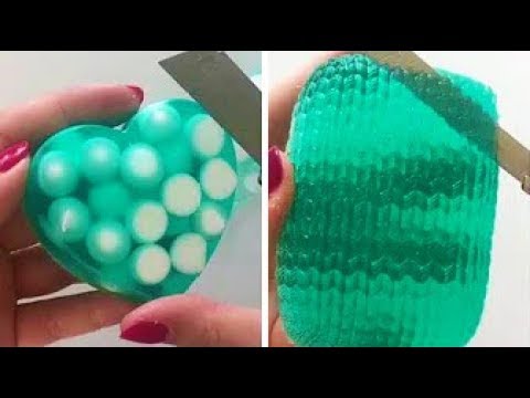 Видео: Асмр мыло резки | Удовлетворительное видео ASMR  #4