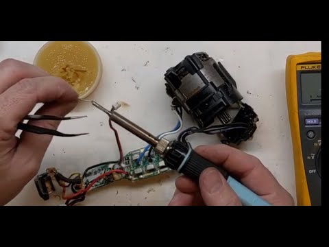 Видео: Ремонт контроллера ударной дрели DeWalt DCD996