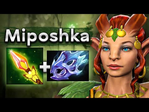 Видео: Мипошка на сигнатурной Энче! - Miposhka Enchantress 7.37 DOTA 2