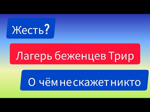 Видео: Лагерь для беженцев Трир.Такого вам не расскажет никто