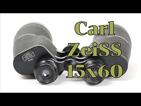 Видео: Бинокль Carl ZeiSS 15х60 binoculars Oberkochen ремонт обзор