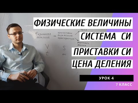 Видео: Урок 4. Физические величины и их измерение. Система СИ. Кратные и дольные единицы. Цена деления.