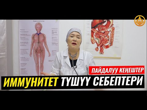 Видео: ИММУНИТЕТТИН ТҮШҮҮ СЕБЕПТЕРИ,ТУУРА ЭМЕС ТАМАКТАНУУ. ВРАЧ-ТЕРАПЕВТ ГҮЛСАНА БАПАЕВА