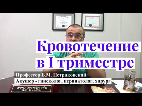 Видео: Кровотечение на ранних сроках беременности - интервью с профессором Петриковским о родах в США