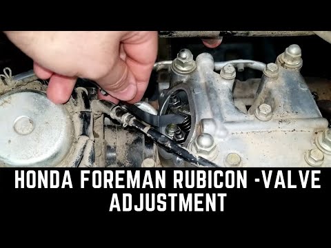 Видео: Регулировка клапанов Honda Foreman Rubicon