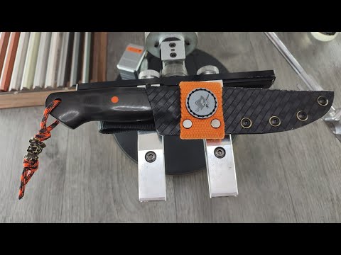 Видео: Заточка ножа Black Spot сталь PGK 63 HRC (продан)
