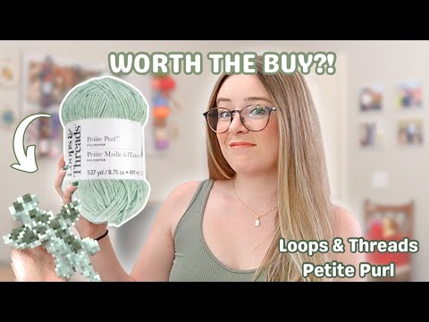 Видео: Обзор пряжи Michael’s Petite Purl Chenille (Loops & Threads)… стоит ли её покупать?! 😳🧶